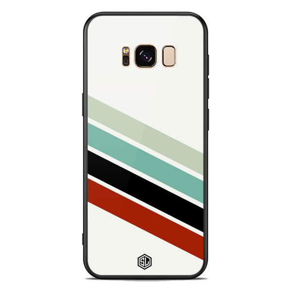 Retro Stripes Series Soft Phone Case - Premium Glass Case - Samsung Galaxy S8 Plus