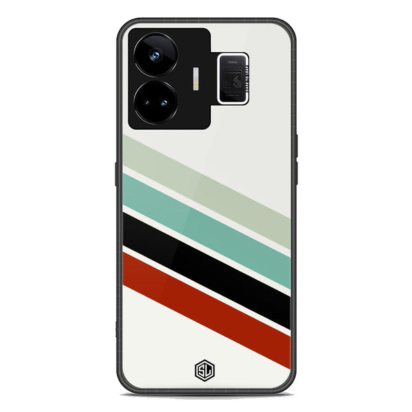 Retro Stripes Series Soft Phone Case - Premium Glass Case - Realme GT Neo 5