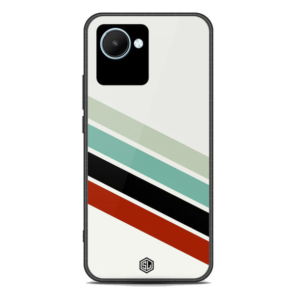 Retro Stripes Series Soft Phone Case - Premium Glass Case - Realme C30s