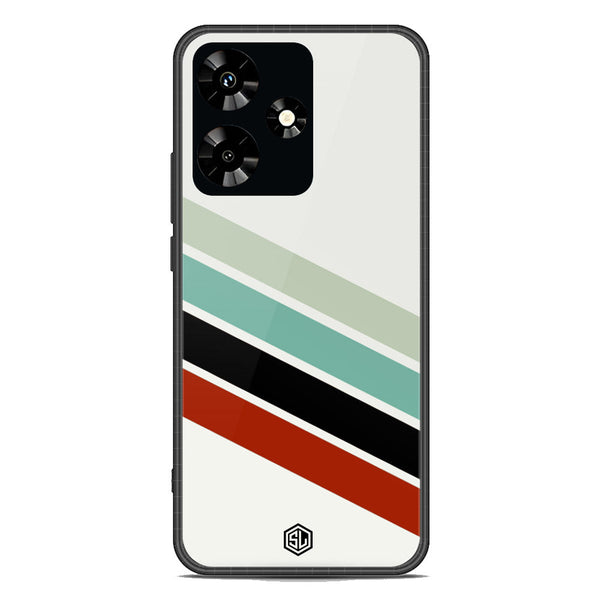 Retro Stripes Series Soft Phone Case - Premium Glass Case - Infinix Hot 30