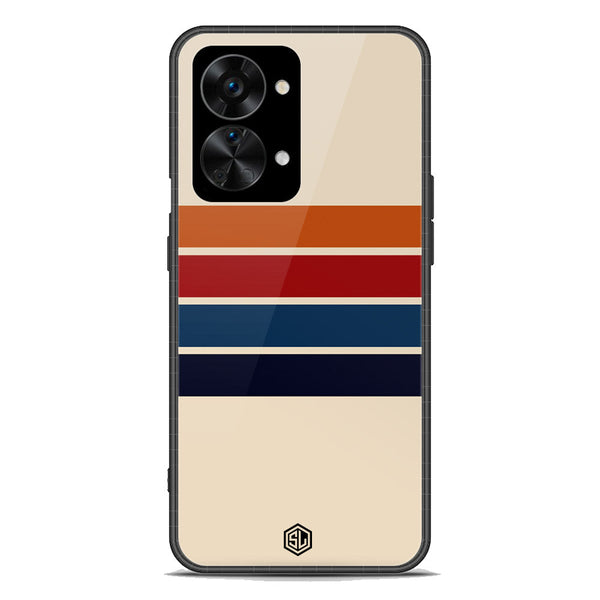 Retro Stripes Series Soft Phone Case - Premium Glass Case - OnePlus Nord 2T