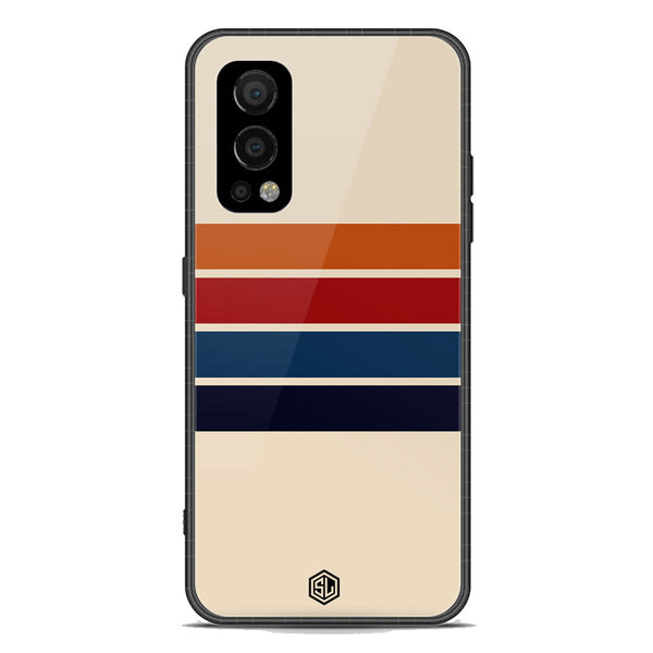 Retro Stripes Series Soft Phone Case - Premium Glass Case - OnePlus Nord 2