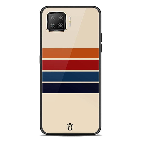 Retro Stripes Series Soft Phone Case - Premium Glass Case - Oppo A93