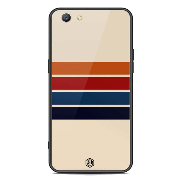 Retro Stripes Series Soft Phone Case - Premium Glass Case - Oppo A59