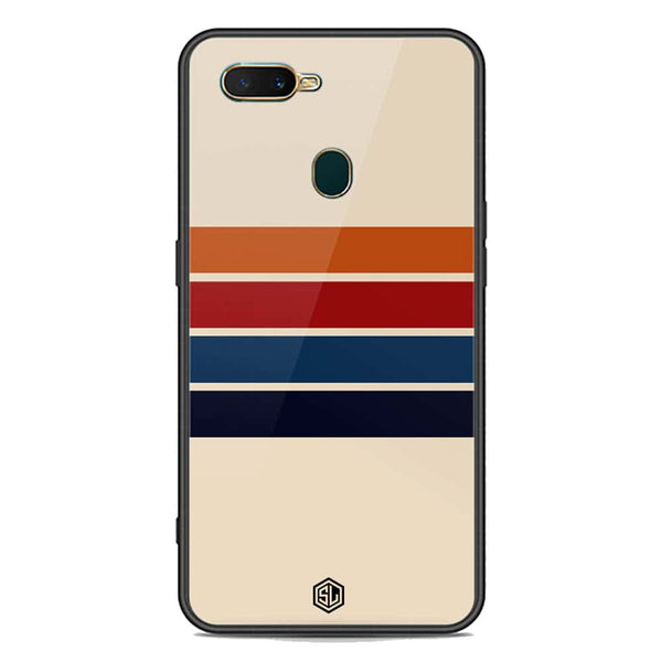 Retro Stripes Series Soft Phone Case - Premium Glass Case - Oppo A12s