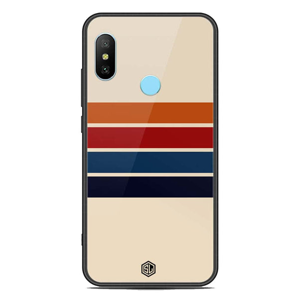 Retro Stripes Series Soft Phone Case - Premium Glass Case - Xiaomi Redmi Note 6