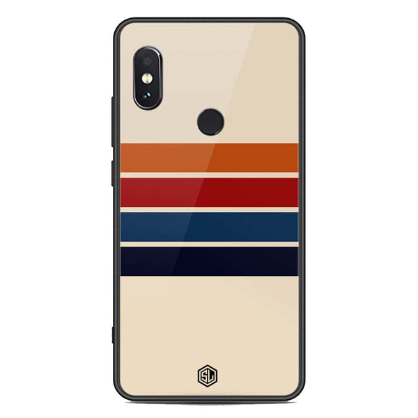 Retro Stripes Series Soft Phone Case - Premium Glass Case - Xiaomi Redmi Note 5 Pro