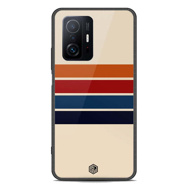 Retro Stripes Series Soft Phone Case - Premium Glass Case - Xiaomi 11T