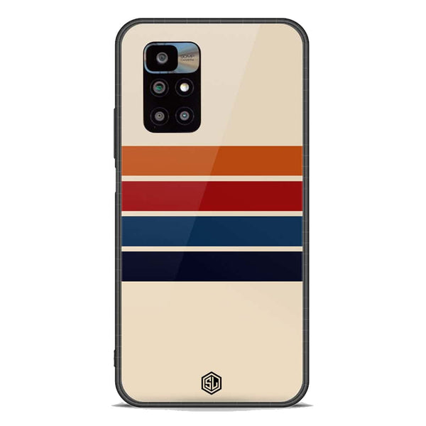 Retro Stripes Series Soft Phone Case - Premium Glass Case - Xiaomi Redmi 10 Prime