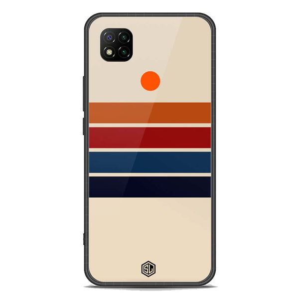 Retro Stripes Series Soft Phone Case - Premium Glass Case - Xiaomi Redmi 9C