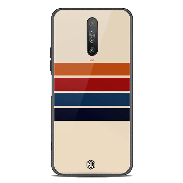 Retro Stripes Series Soft Phone Case - Premium Glass Case - Xiaomi Poco X2