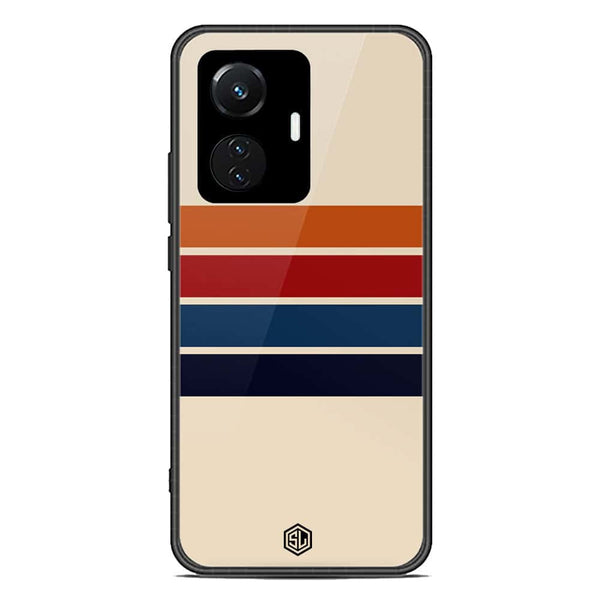 Retro Stripes Series Soft Phone Case - Premium Glass Case - Vivo Y55 4G