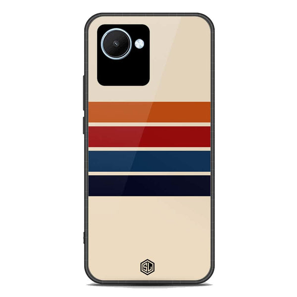 Retro Stripes Series Soft Phone Case - Premium Glass Case - Realme C30s