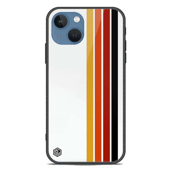 Retro Stripes Series Soft Phone Case - Premium Glass Case - iPhone 13