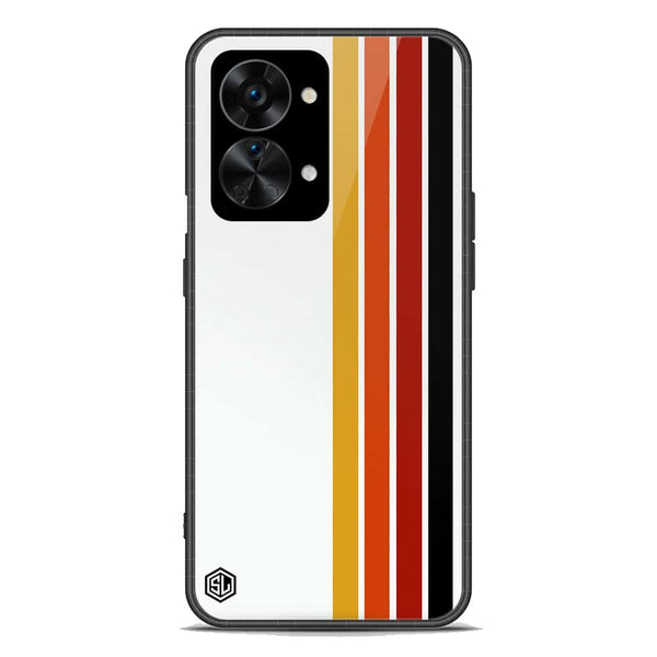 Retro Stripes Series Soft Phone Case - Premium Glass Case - OnePlus Nord 2T