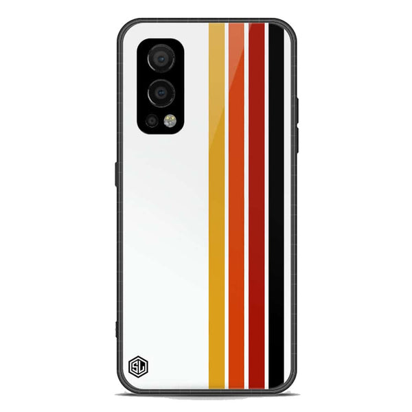 Retro Stripes Series Soft Phone Case - Premium Glass Case - OnePlus Nord 2