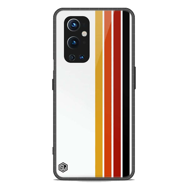 Retro Stripes Series Soft Phone Case - Premium Glass Case - OnePlus 9 Pro