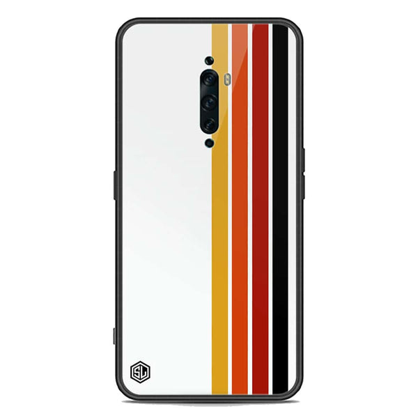 Retro Stripes Series Soft Phone Case - Premium Glass Case - Oppo Reno 2Z