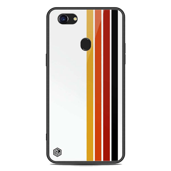 Retro Stripes Series Soft Phone Case - Premium Glass Case - Oppo F5