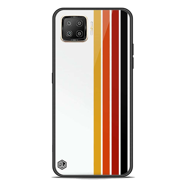 Retro Stripes Series Soft Phone Case - Premium Glass Case - Oppo A93