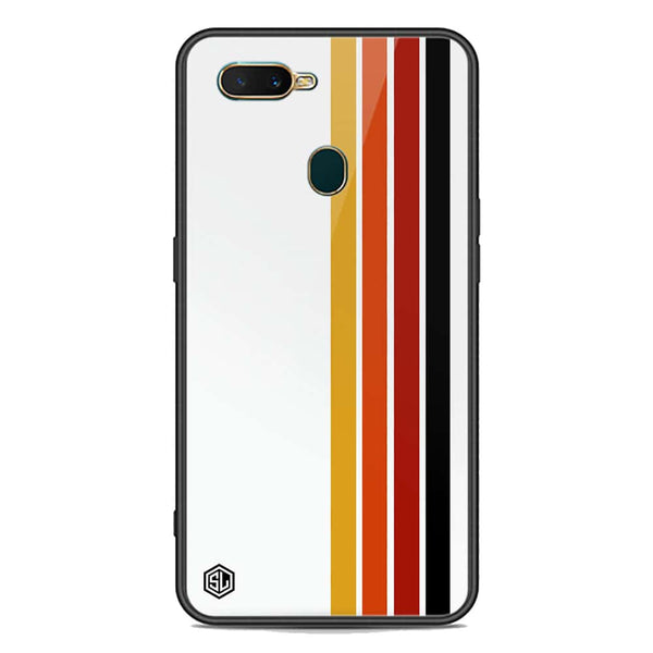 Retro Stripes Series Soft Phone Case - Premium Glass Case - Oppo A12s