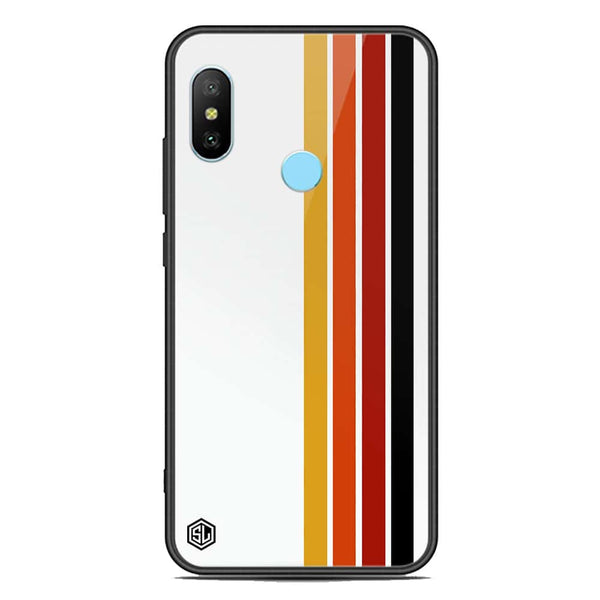 Retro Stripes Series Soft Phone Case - Premium Glass Case - Xiaomi Redmi Note 6