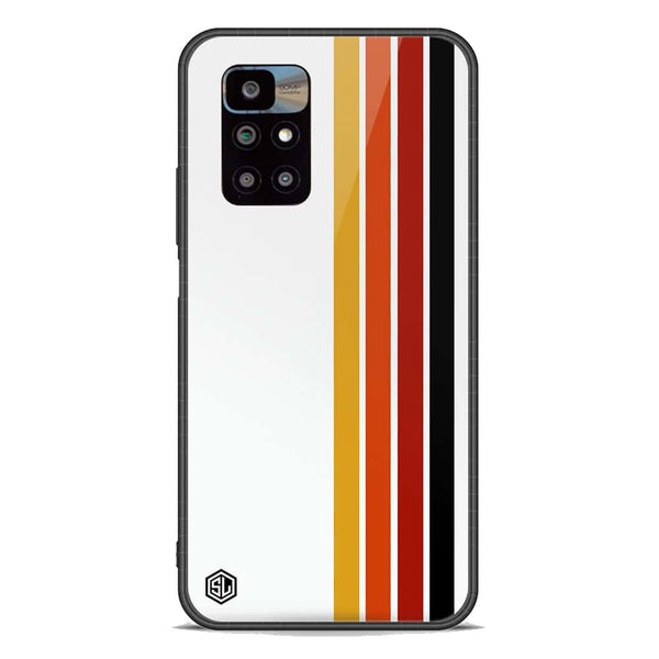 Retro Stripes Series Soft Phone Case - Premium Glass Case - Xiaomi Redmi 10 Prime