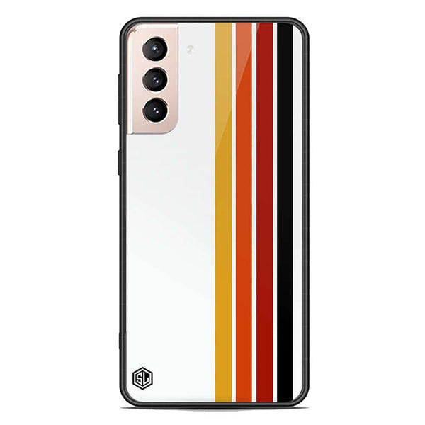 Retro Stripes Series Soft Phone Case - Premium Glass Case - Samsung Galaxy S22 5G