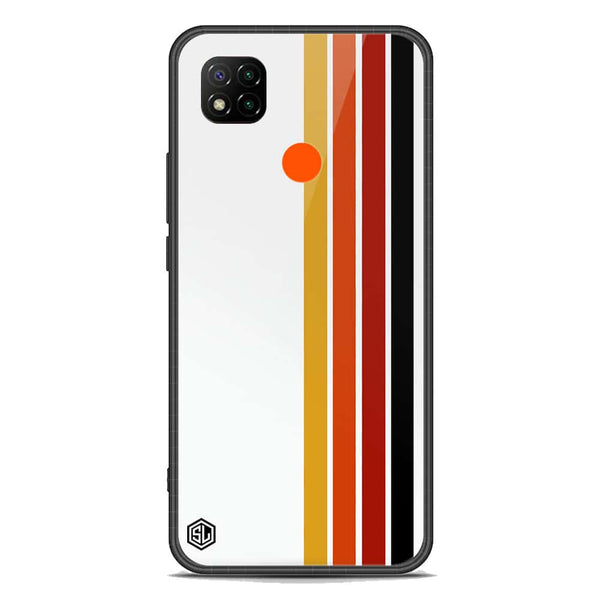 Retro Stripes Series Soft Phone Case - Premium Glass Case - Xiaomi Redmi 9C