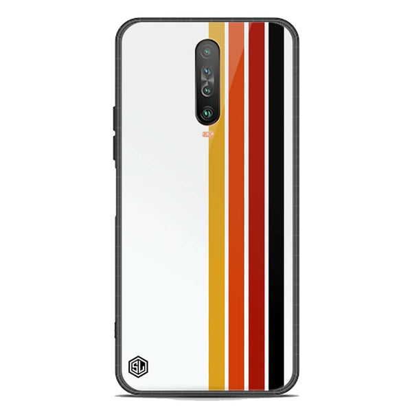 Retro Stripes Series Soft Phone Case - Premium Glass Case - Xiaomi Poco X2