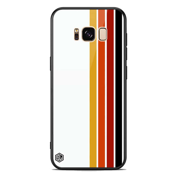 Retro Stripes Series Soft Phone Case - Premium Glass Case - Samsung Galaxy S8 Plus