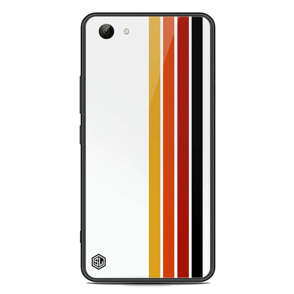 Retro Stripes Series Soft Phone Case - Acrylic Glass Case - Vivo Y83