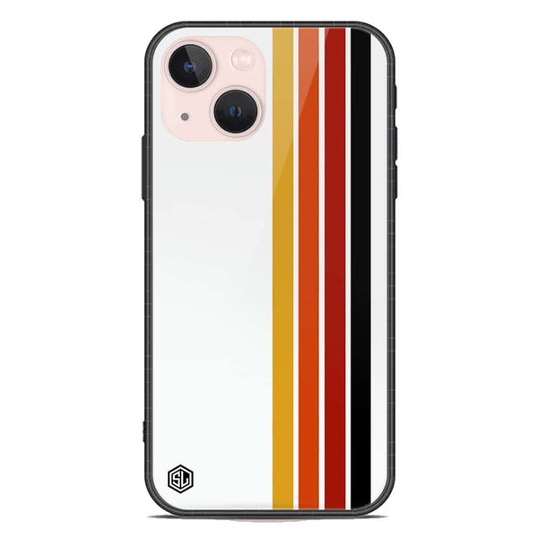 Retro Stripes Series Soft Phone Case - Premium Glass Case - iPhone 14 Plus