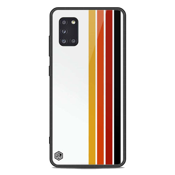 Retro Stripes Series Soft Phone Case - Premium Glass Case - Samsung Galaxy A31