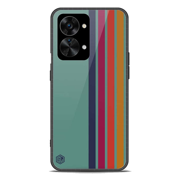 Retro Stripes Series Soft Phone Case - Premium Glass Case - OnePlus Nord 2T