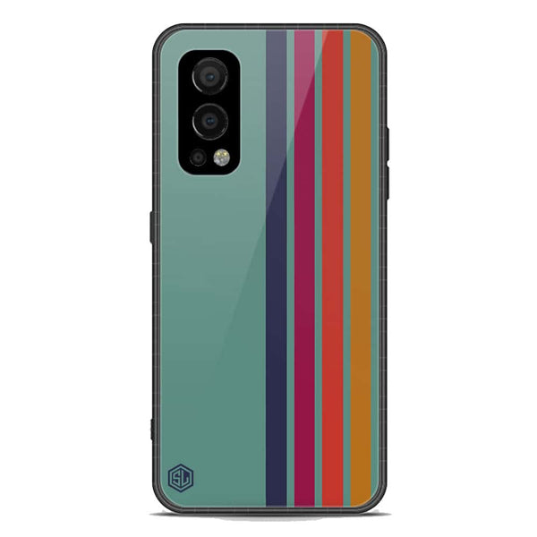 Retro Stripes Series Soft Phone Case - Premium Glass Case - OnePlus Nord 2