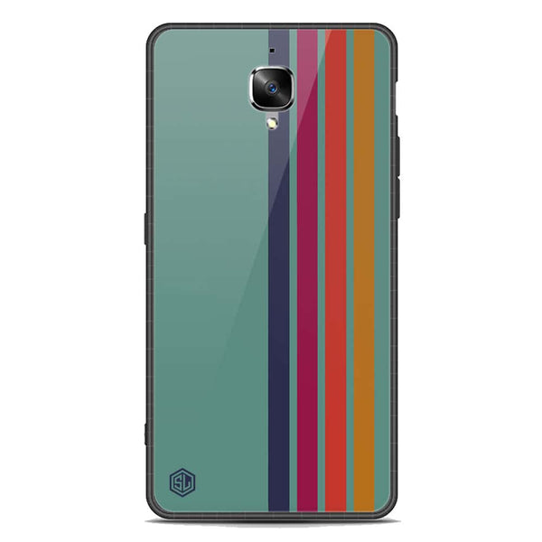 Retro Stripes Series Soft Phone Case - Premium Glass Case - OnePlus 3