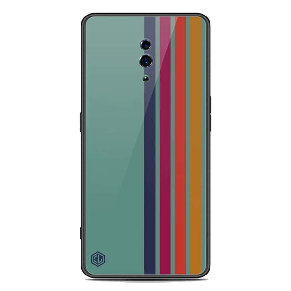 Retro Stripes Series Soft Phone Case - Premium Glass Case - Oppo Reno