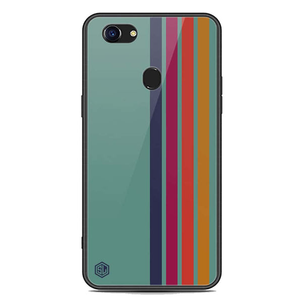 Retro Stripes Series Soft Phone Case - Premium Glass Case - Oppo F5