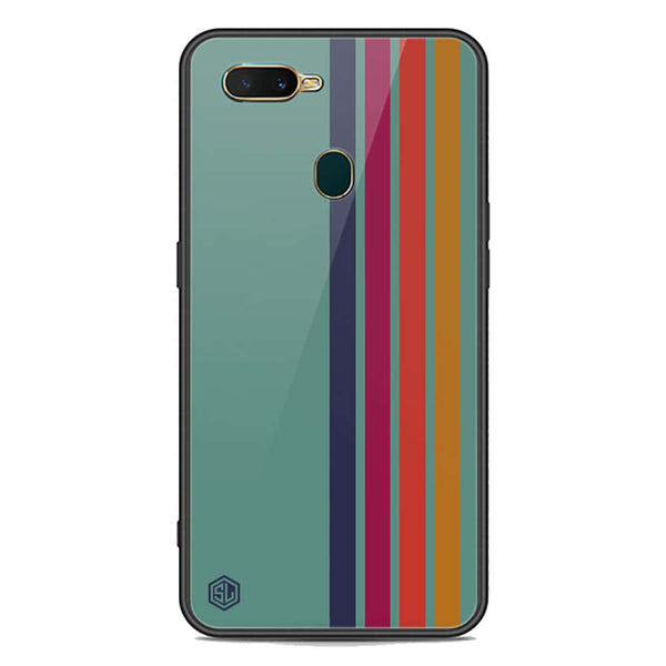 Retro Stripes Series Soft Phone Case - Premium Glass Case - Oppo A12s