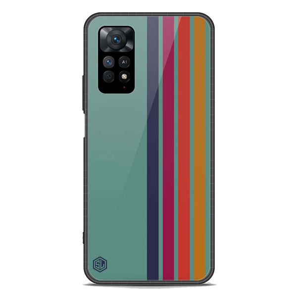 Retro Stripes Series Soft Phone Case - Premium Glass Case - Xiaomi Redmi Note 11E Pro