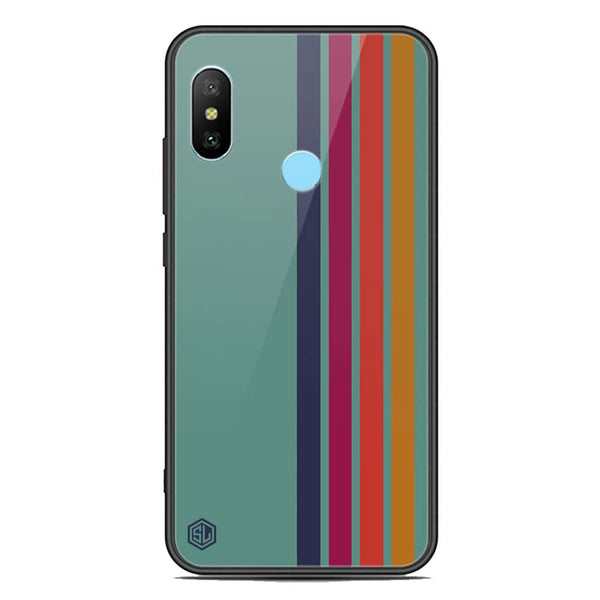 Retro Stripes Series Soft Phone Case - Premium Glass Case - Xiaomi Redmi Note 6