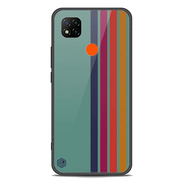 Retro Stripes Series Soft Phone Case - Premium Glass Case - Xiaomi Redmi 9C