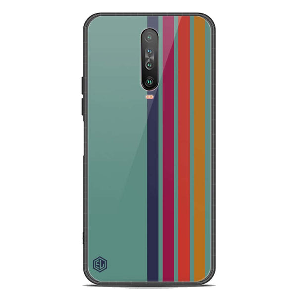 Retro Stripes Series Soft Phone Case - Premium Glass Case - Xiaomi Poco X2