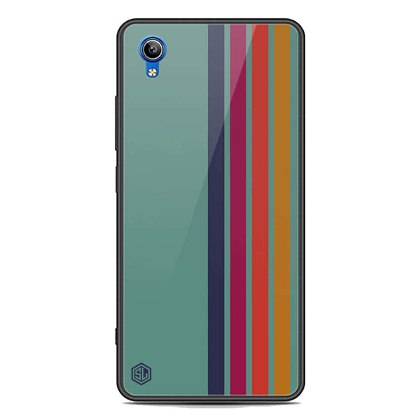 Retro Stripes Series Soft Phone Case - Premium Glass Case - Vivo Y90