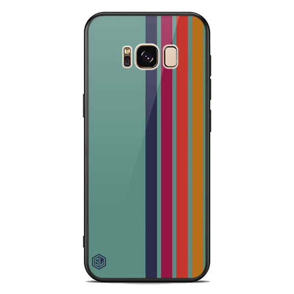 Retro Stripes Series Soft Phone Case - Premium Glass Case - Samsung Galaxy S8 Plus