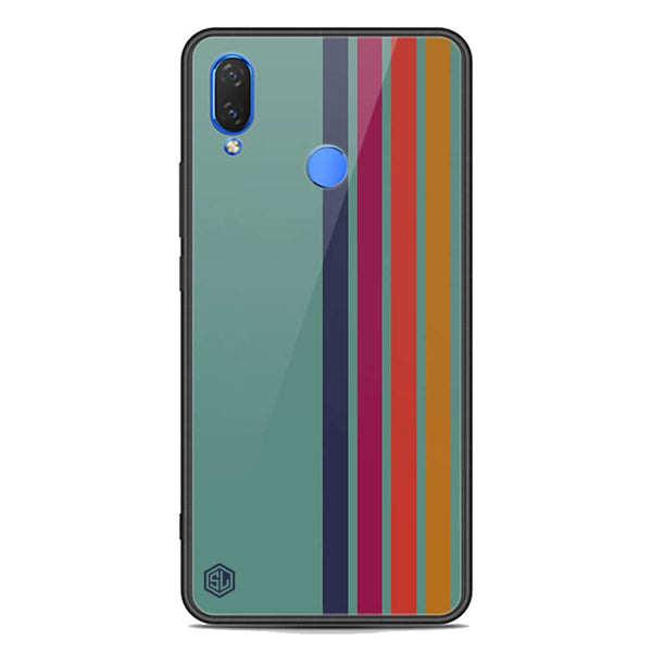 Retro Stripes Series Soft Phone Case - Premium Glass Case - Huawei Nova 3i / P Smart Plus