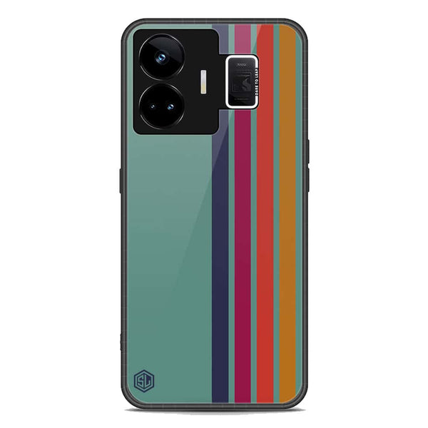 Retro Stripes Series Soft Phone Case - Premium Glass Case - Realme GT Neo 5