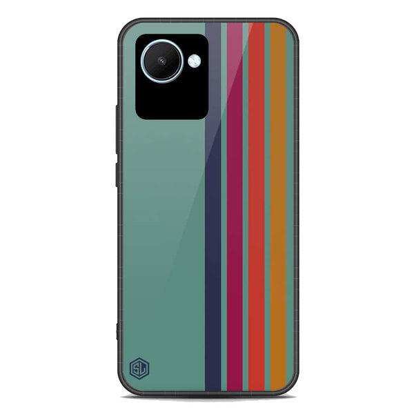 Retro Stripes Series Soft Phone Case - Premium Glass Case - Realme C30s