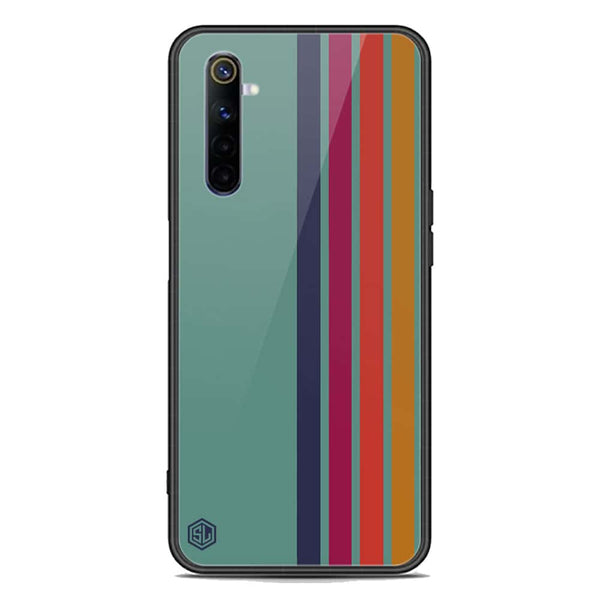 Retro Stripes Series Soft Phone Case - Premium Glass Case - Realme 6